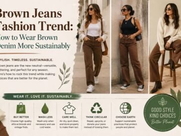 brown jeans fashion trend