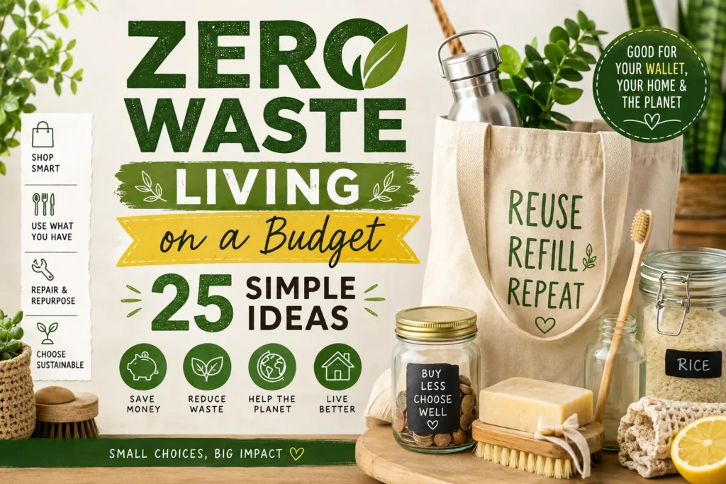 Zero Waste Living on a Budget: 25 Simple Ideas Zero waste living on a budget