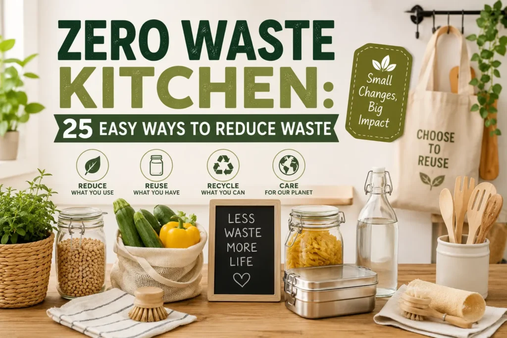 Zero Waste Kitchen: 25 Easy Ways to Reduce Waste zero waste kitchen