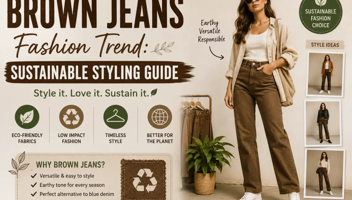 brown jeans fashion trend