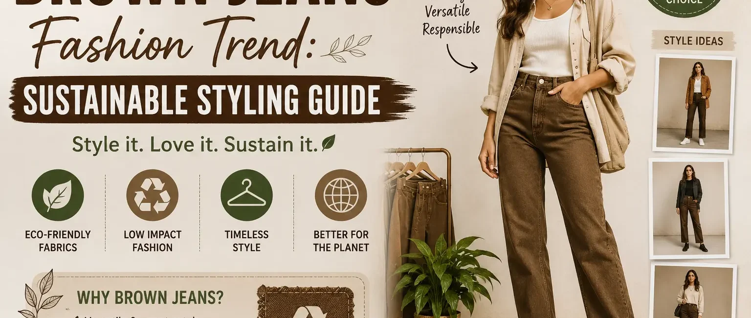 brown jeans fashion trend