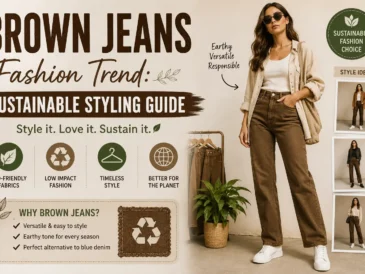 brown jeans fashion trend