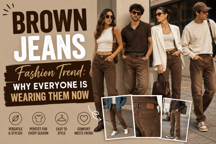 brown jeans fashion trend
