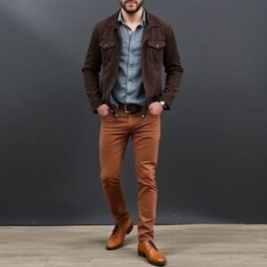 brown jeans fashion trend